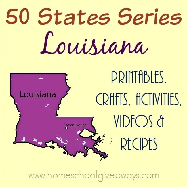 I have gathered everything you need to teach and learn about the great state of Louisiana. :: www.homeschoolgiveaways.com