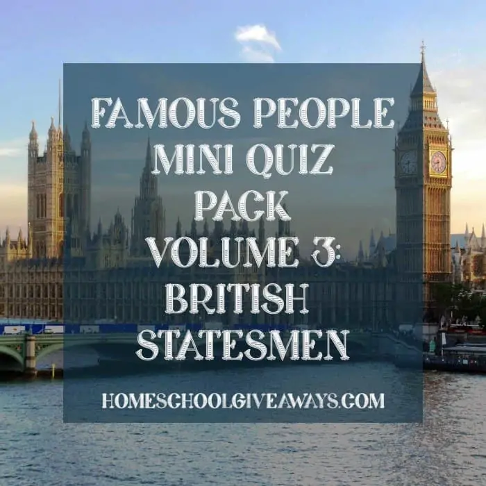 FREE Famous People Mini Quiz Pack Volume 3 – British Statesmen