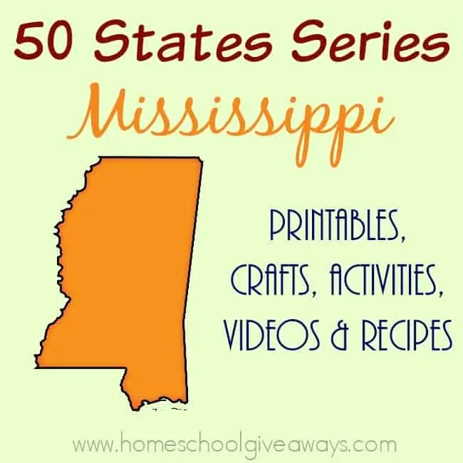 I have gathered everything you need to teach and learn about the great state of Mississippi. :: www.homeschoolgiveaways.com