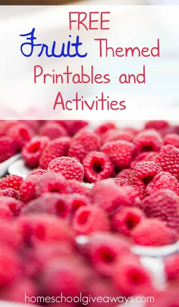 FREE Fruit Themed Printables and Activities