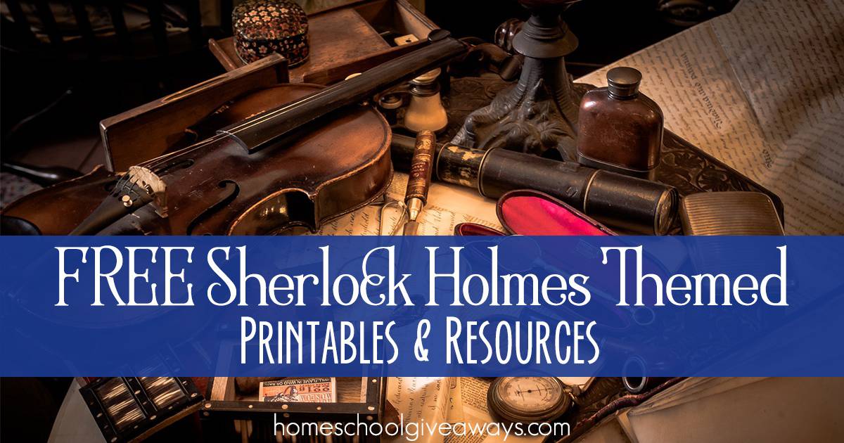 FREE Sherlock Holmes Themed Printables and Freebies