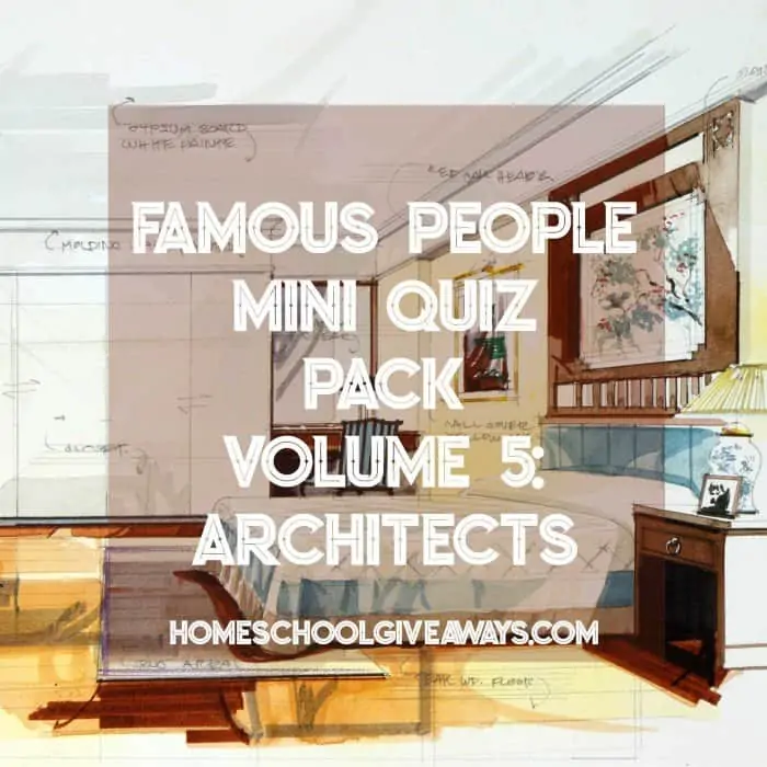 FREE Famous People Mini Quiz Pack Volume 5 – Architects
