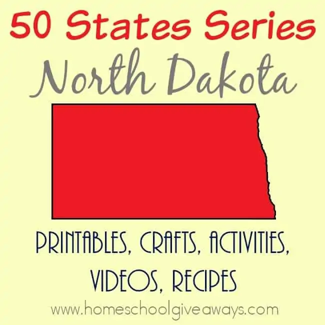 Are you studying North Dakota? Or planning a trip soon? Check out all these resources to create a fun unit study about the state with your kids! From free printables to crafts and activities to recipes and more! :: www.homeschoolgiveaways.com