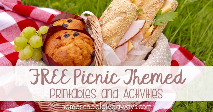 FREE Picnic Themed Printables and Activities