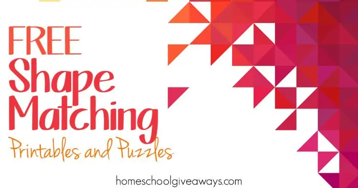 FREE Shape Matching Printables and Puzzles FB
