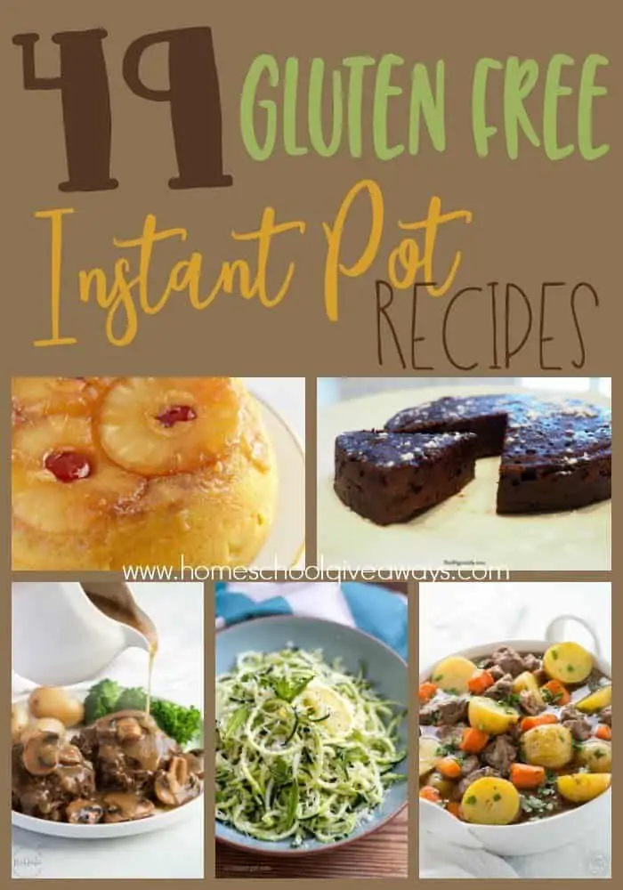 Do you follow a Gluten Free diet? Now you can make delicious meals and desserts in the Instant Pot! Check out these recipes! :: www.homeschoolgiveaways.com