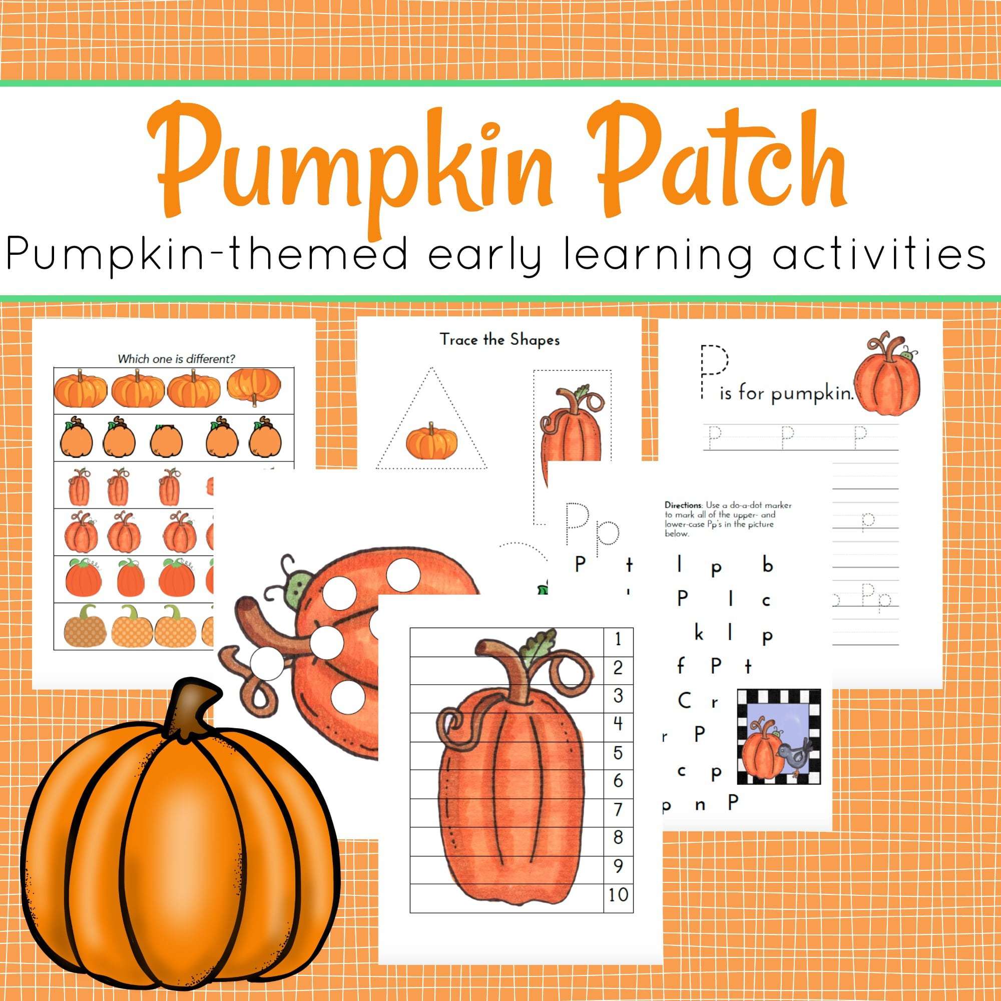 Free Pumpkin Printables for Preschoolers