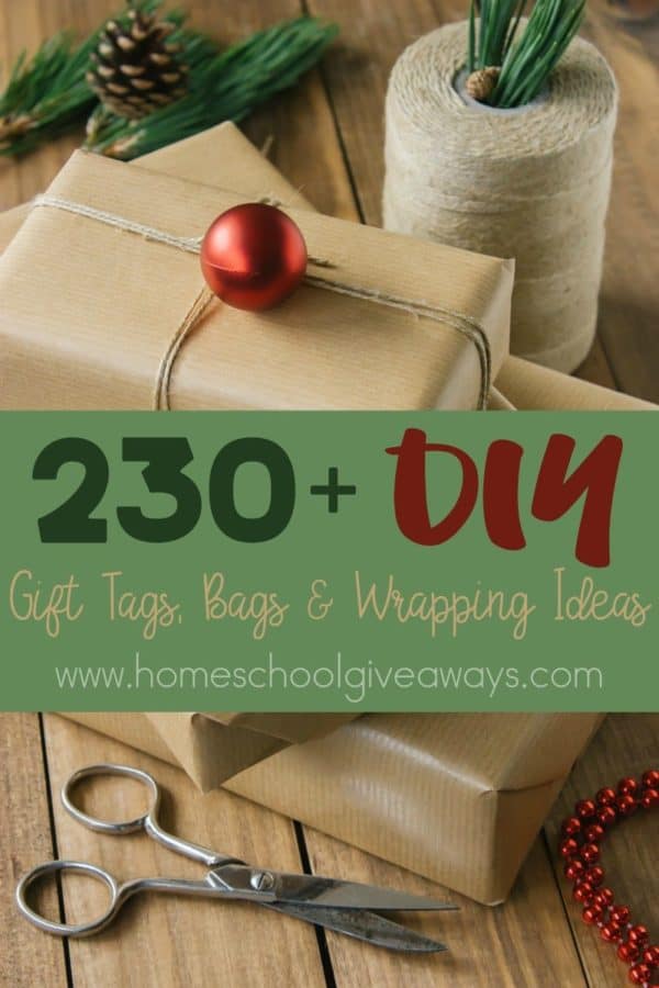 230+ DIY Gift Tags, Bags & Wrapping Ideas