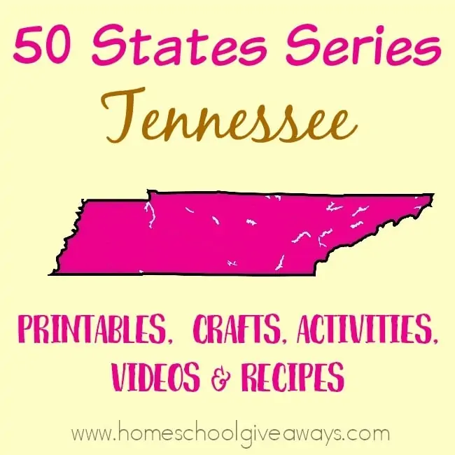 Everything you need to teach and/or learn about the great state of Tennessee. From free printables to must see places to visit, to crafts, activities and more! :: www.homeschoolgiveaways.com