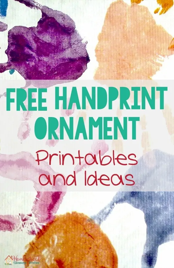 FREE Handprint Ornament Printables and Ideas