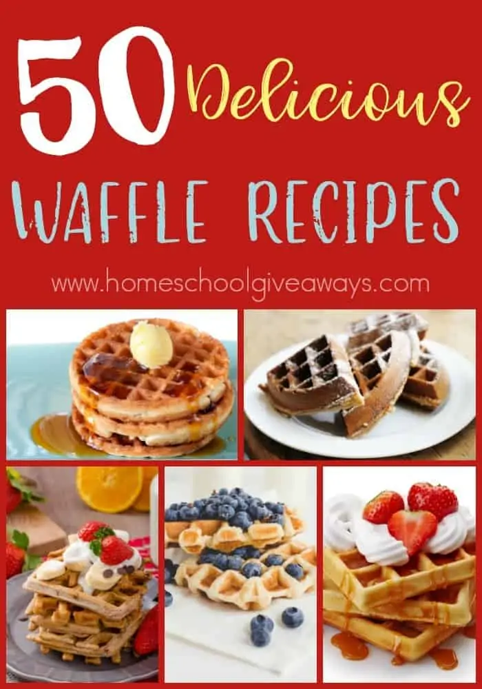 Who doesn't love waffles? Especially homemade, delicious ones? They can be so versatile and absolutely delicious too! Check out these recipes for your next breakfast! :: www.homeschoolgiveaways.com