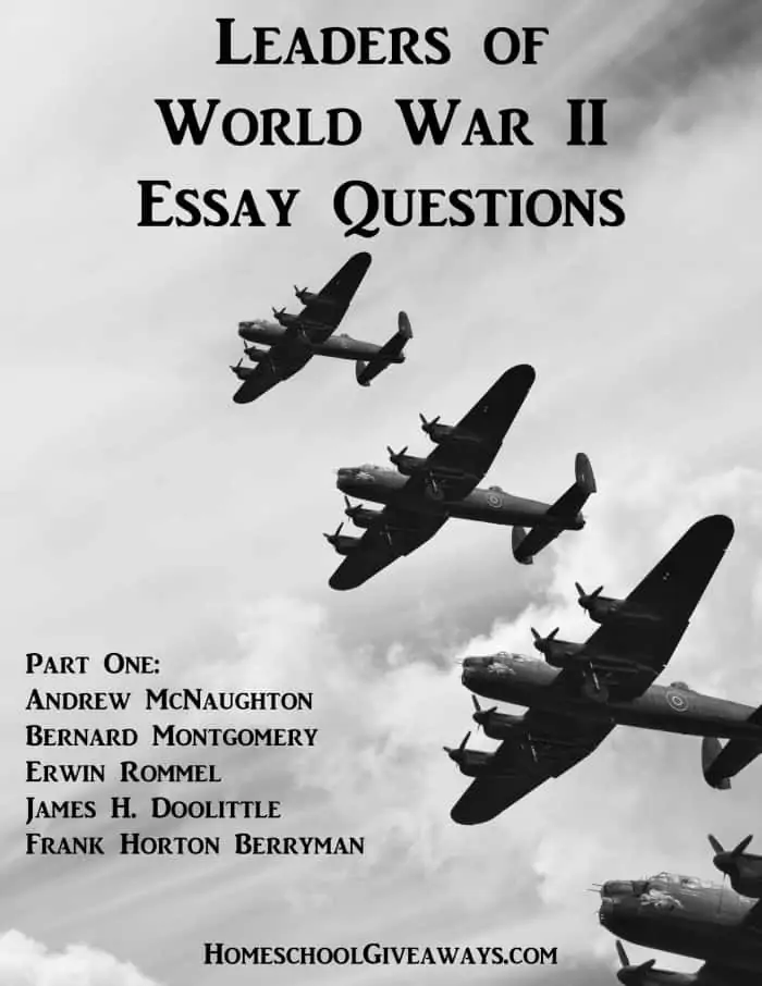 Leaders of World War II Essay Questions, Part One