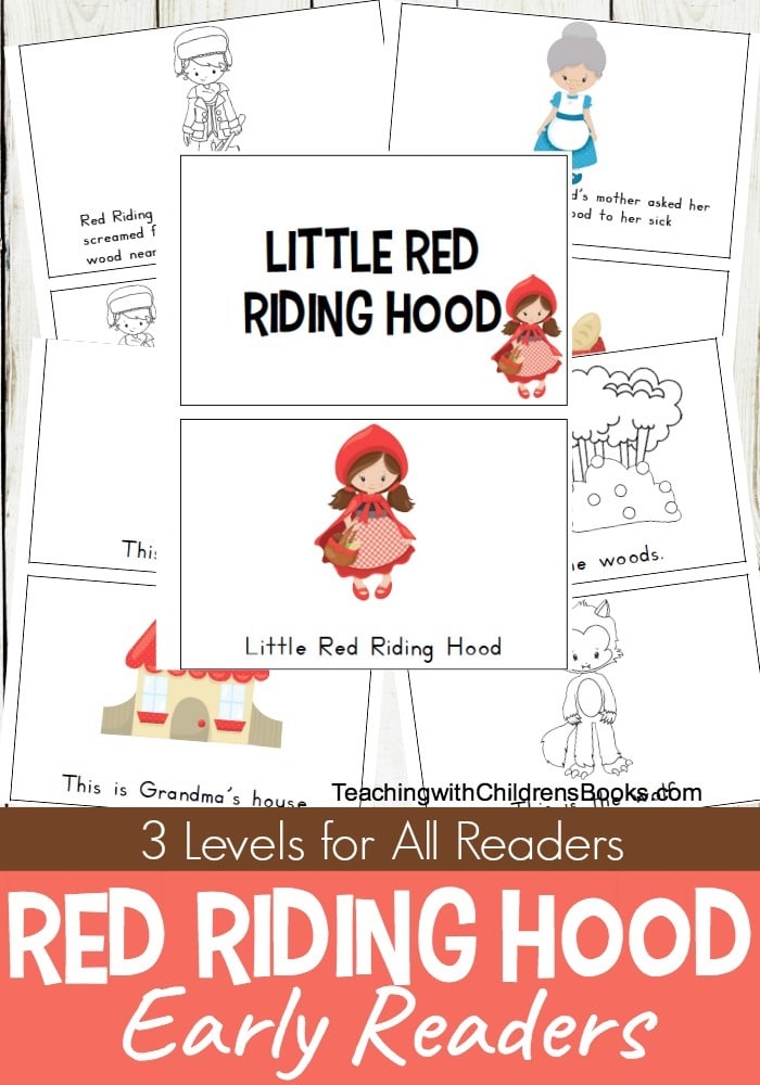 FREE Printable Little Red Riding Hood Mini Book Set