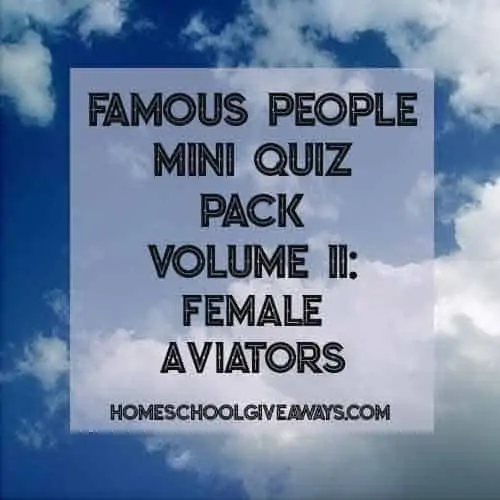 FREE Famous People Mini Quiz Pack Vol. 11 - Female Aviators