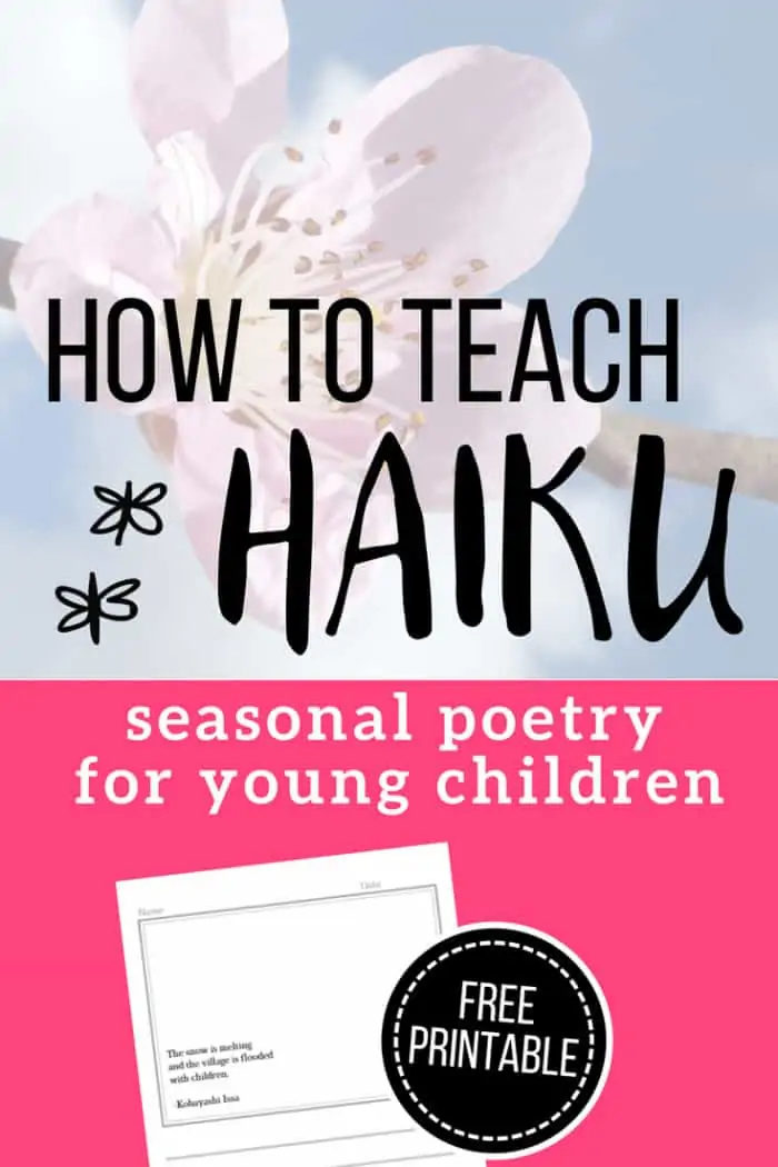 Free Printable Haiku Copy Work HS Resource Room