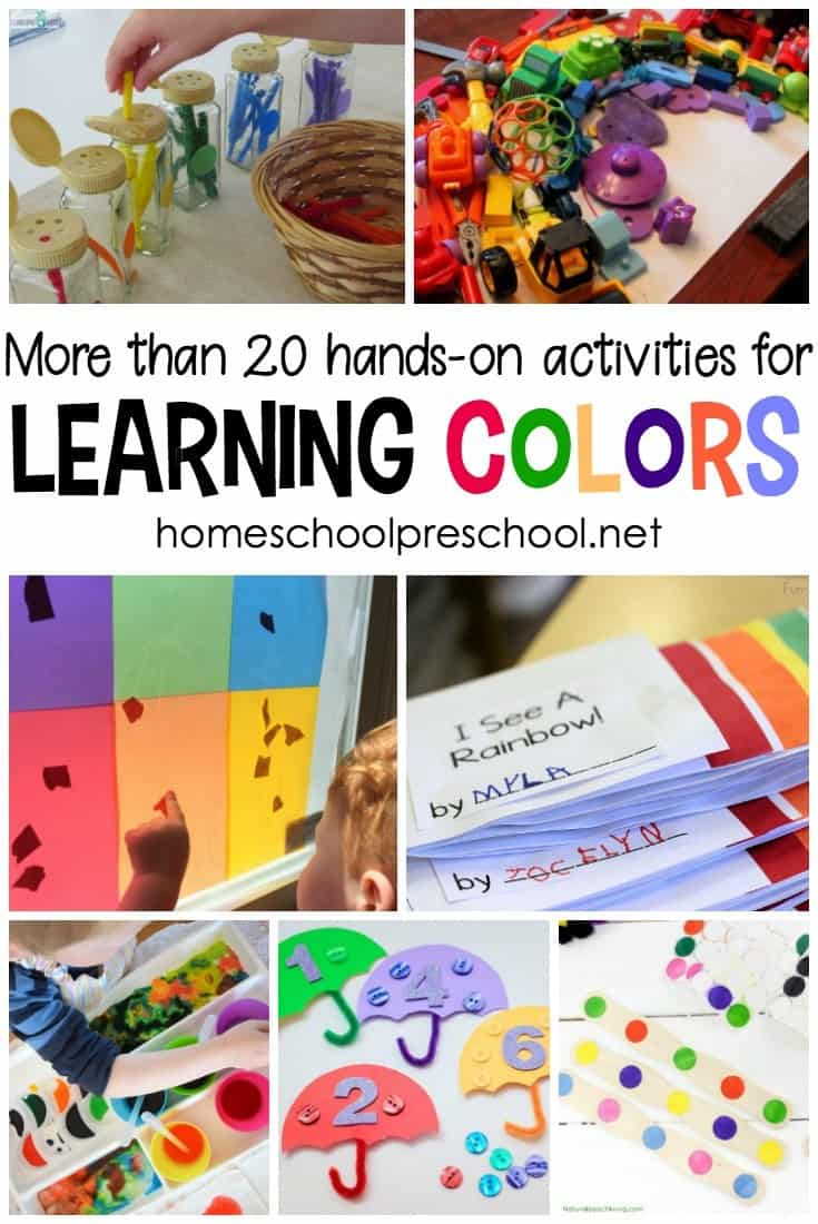 20 Hands-On Activities for Learning Colors - Homeschool ...