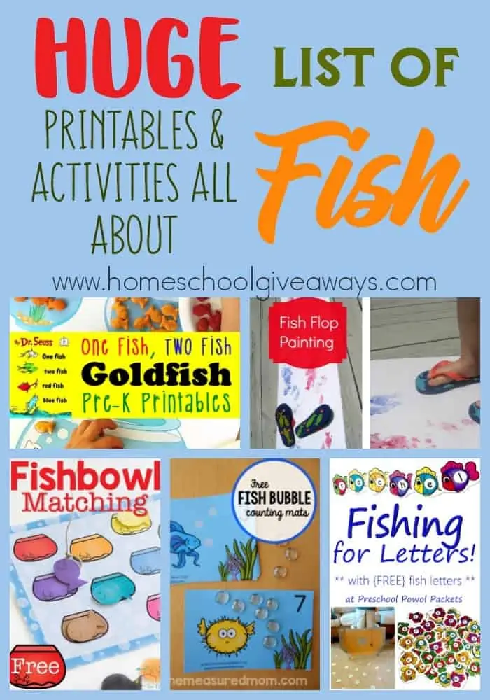 June 18th is Save a Fish Day, which means it's the perfect time to incorporate some fun learning ideas about fish in to your homeschool! Check out this HUGE List of Printables & Activities all about Fish! :: www.homeschoolgiveaways.com