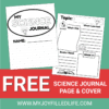 FREE Science Journal Page and Cover