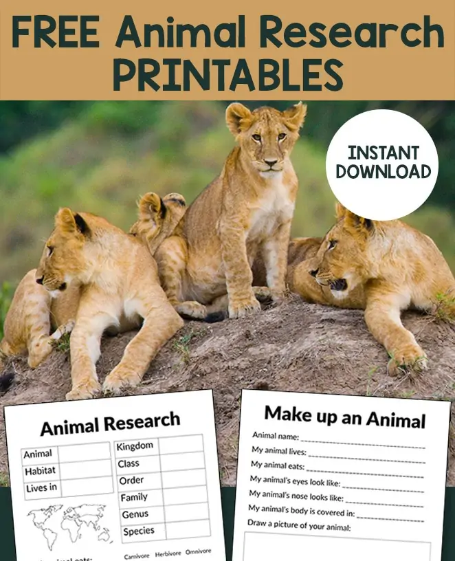 Free Animal Research Printables