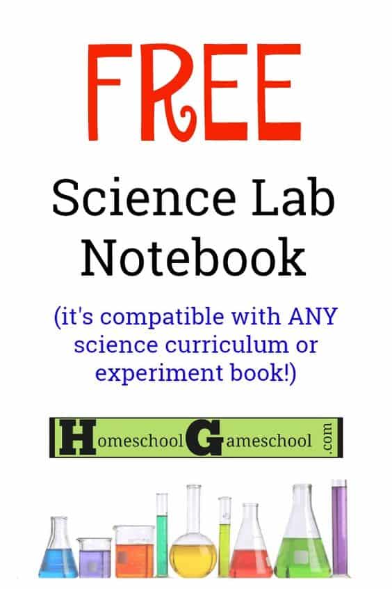 FREE Printable Science Lab Notebook