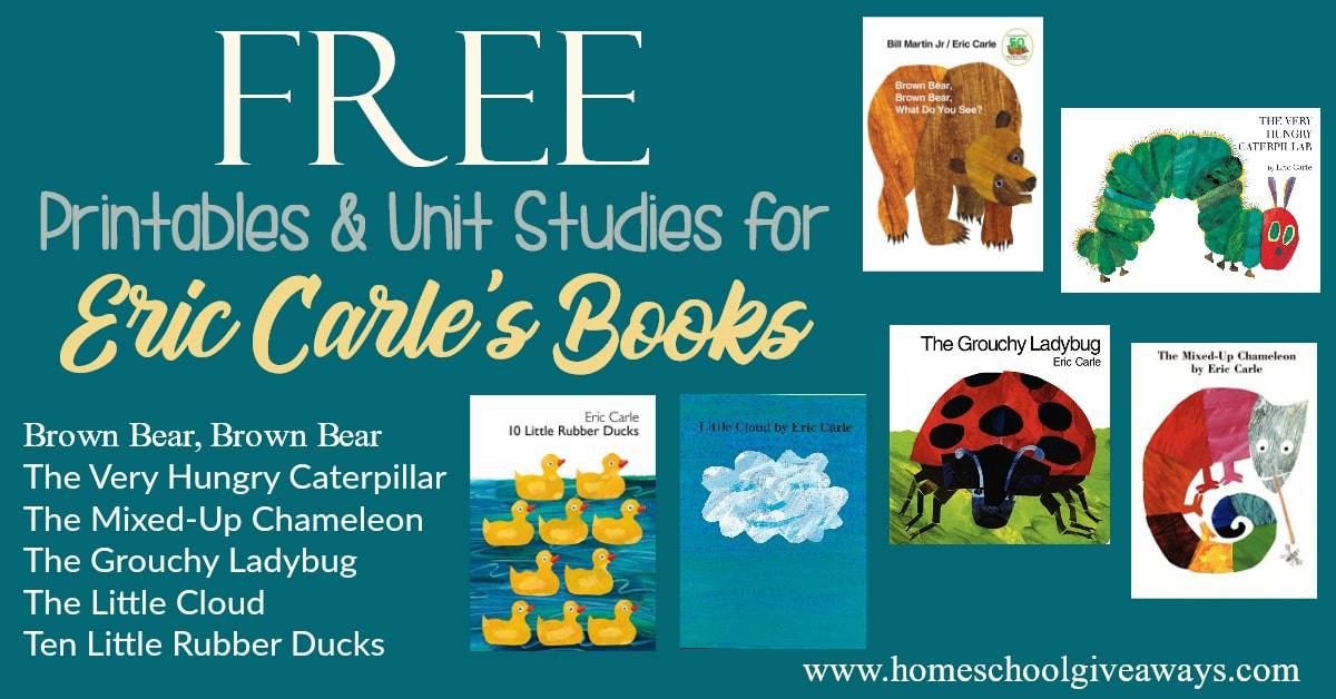 FREE Printables and Unit Studies for Eric Carle’s Books