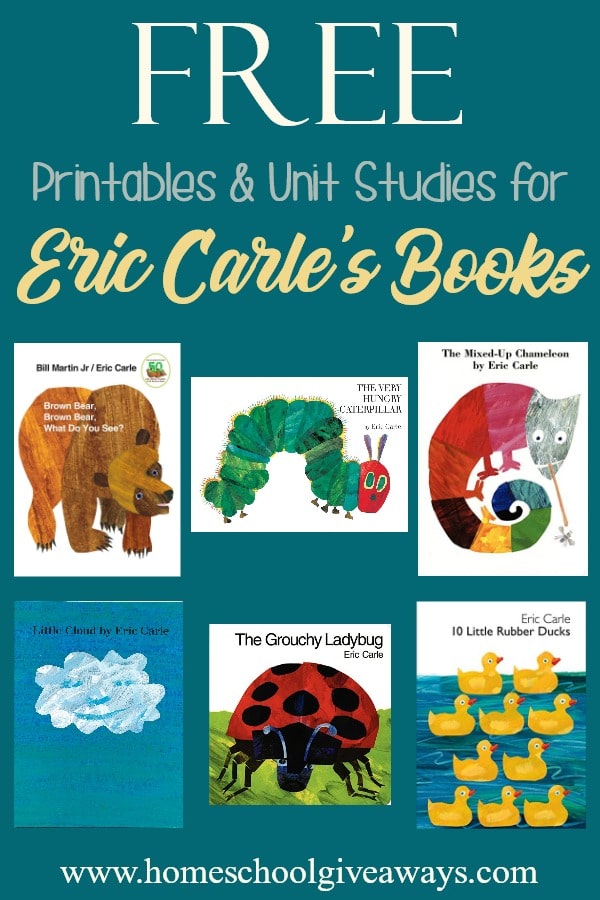 FREE Printables and Unit Studies for Eric Carle's Books Homeschool