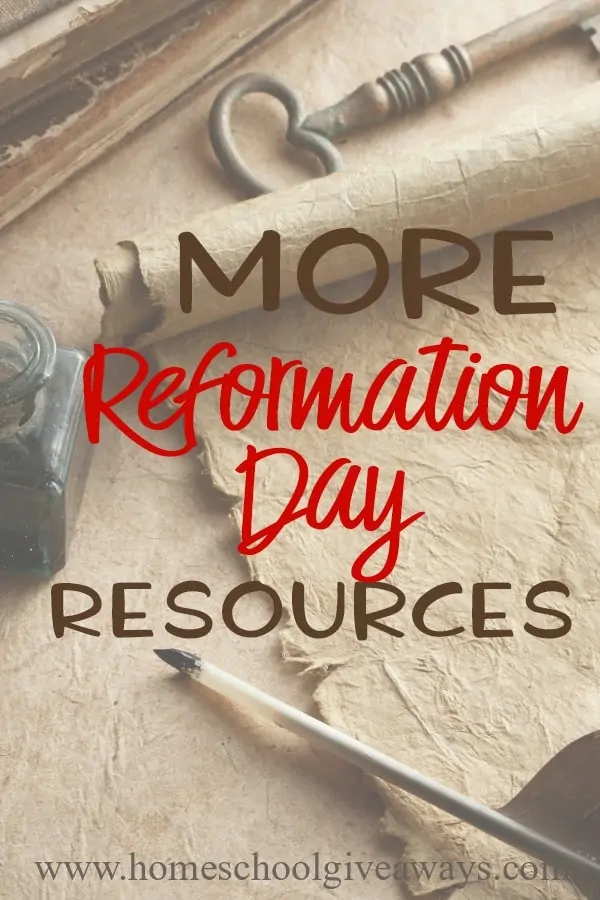 Reformation Day is a great time to study church history, specifically when Martin Luther nailed his 95 Theses to the door of the church. Learn all about Martin Luther, his 95 Theses and church history through these printables, activities and books. :: www.homeschoolgiveaways.com