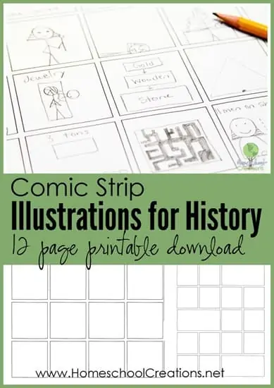 comic-strip-illustrations-for-history-12-page-printable-download-Homeschool-Creations