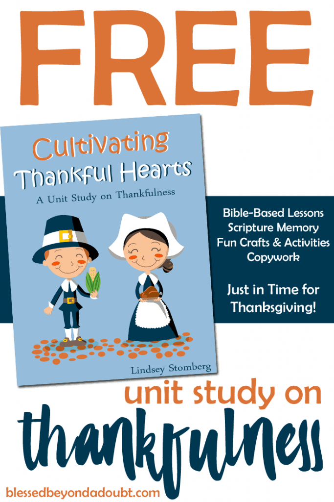 FREE Bible Lesson for Kids on Being Thankful Homeschool Giveaways