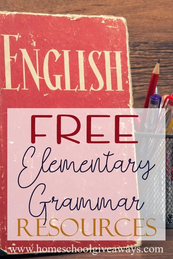 Teaching Grammar during the elementary years doesn't have to be expensive. There are plenty of great options out there that are absolutely FREE! Check out these resources - from printables to songs to games and more! #grammar #elementary #homeschooling #homeschoolers