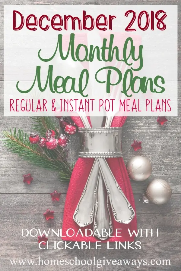 With the craziness of the Christmas holiday season quickly approaching, meal plans can be a life saver for moms! This month you can download two different meal plans that are sure to give your family new and exciting foods to try, as well as celebrate the season. #mealplan #mealplanning #menu #menuplan