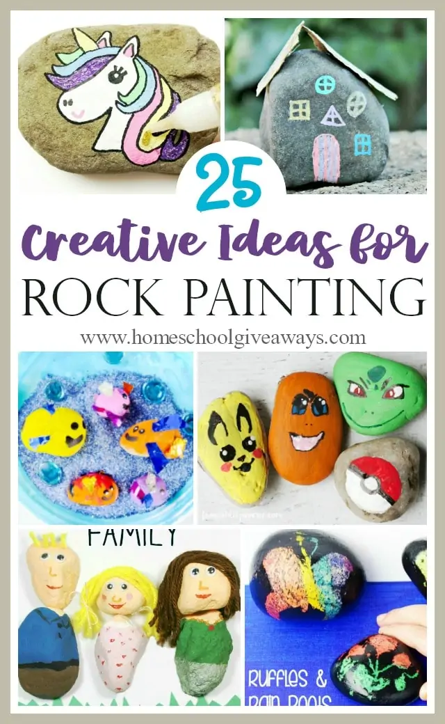 Rock painting has really taken off and has become a whole world all its own. Now your kids can join the craze too! Check out these fun ideas for painting rocks! #kids #crafts #painting #rocks
