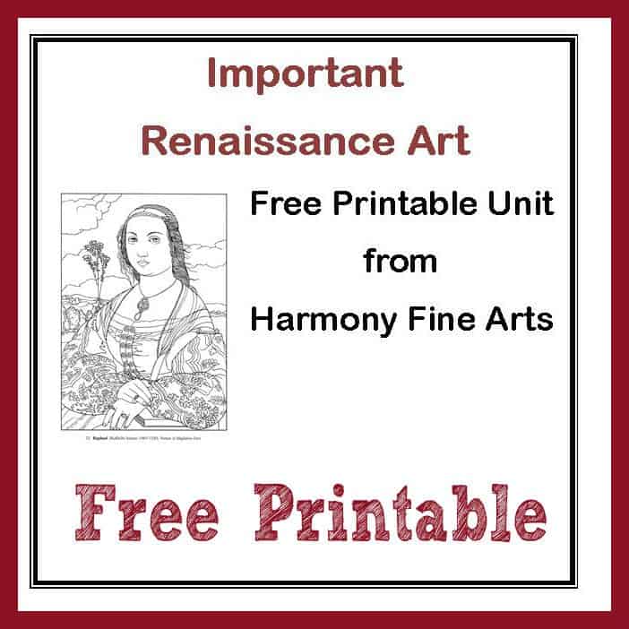 FREE Renaissance Art Unit Study!