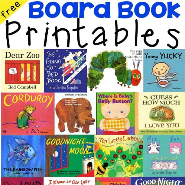 Free Board Book Printables for Toddlers