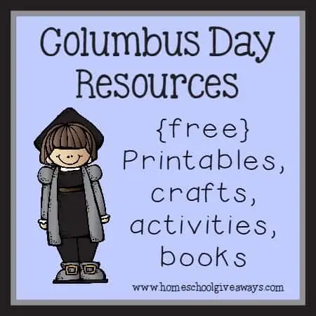 Columbus Day Resources - {free} printables, crafts, activities and books to use when celebrating this great explorer!