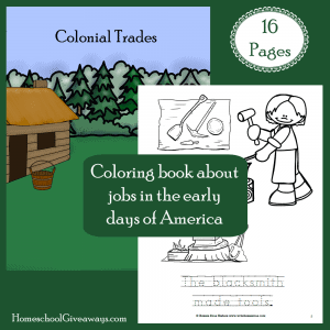 FREE Colonial Life Coloring Book - Homeschool Giveaways