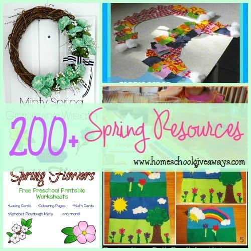 Spring is officially just days away!! Get ready with these great Spring Resources!! {free} printables, crafts, activities & MORE!! :: homeschoolgiveaways.com