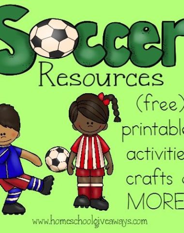 Love Soccer? Check out these fun Soccer-themed printables, crafts, activities, recipes & MORE!! :: www.homeschoolgiveaways.com
