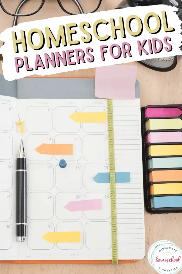 20 Free Homeschool Planners for Kids