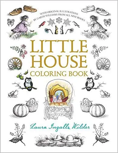 Little House on the Prairie Coloring Book Cover