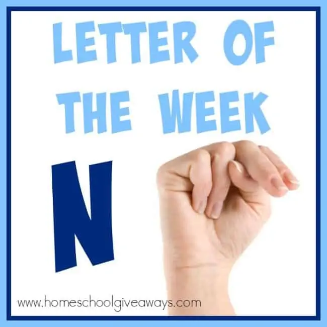 Over 100 resources for teaching the Letter "N" to your preschoolers. From {free} printables to crafts to activities, books and recipes that will make Letter N memorable! :: www.homeschoolgiveaways.com