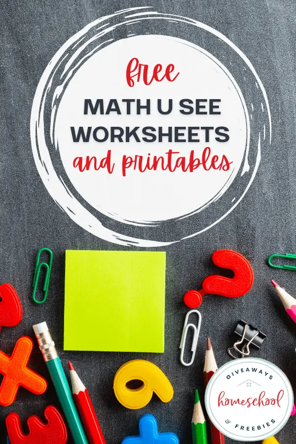 Free Math U See Worksheets and Printables