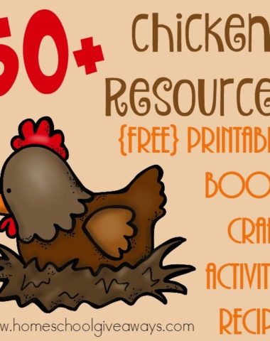 If you're studying chickens, their life cycle or getting ready to add them to your little farm, check out these great resources to make it part of your homeschool learning! :: www.homeschoolgiveaways.com