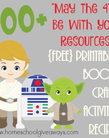 Get ready for Star Wars Day, May 4th, with this HUGE list of resources! Party in style and have fun learning too! :: www.homeschoolgiveaways.com