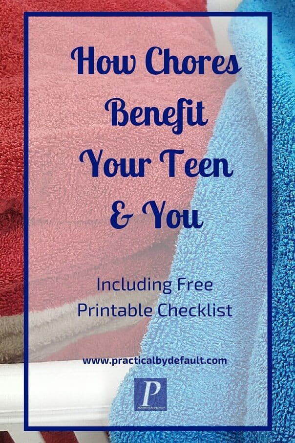 FREE Printable List of Chore Ideas for Teens