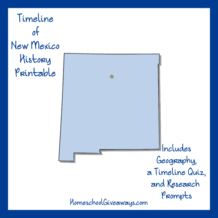 New Mexico History Printable