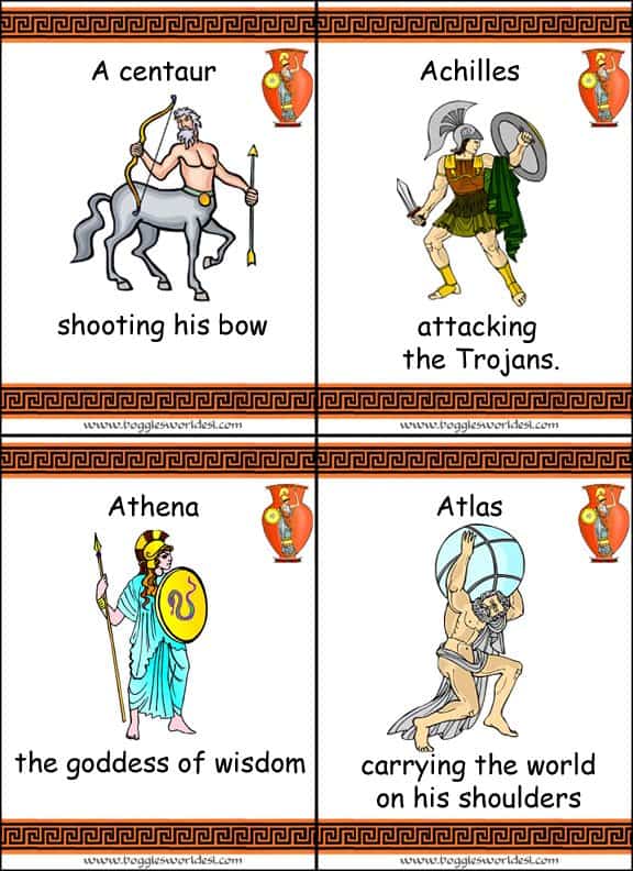FREE Greek Mythology Flashcards