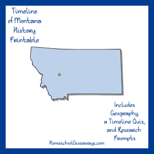 Montana History Printable
