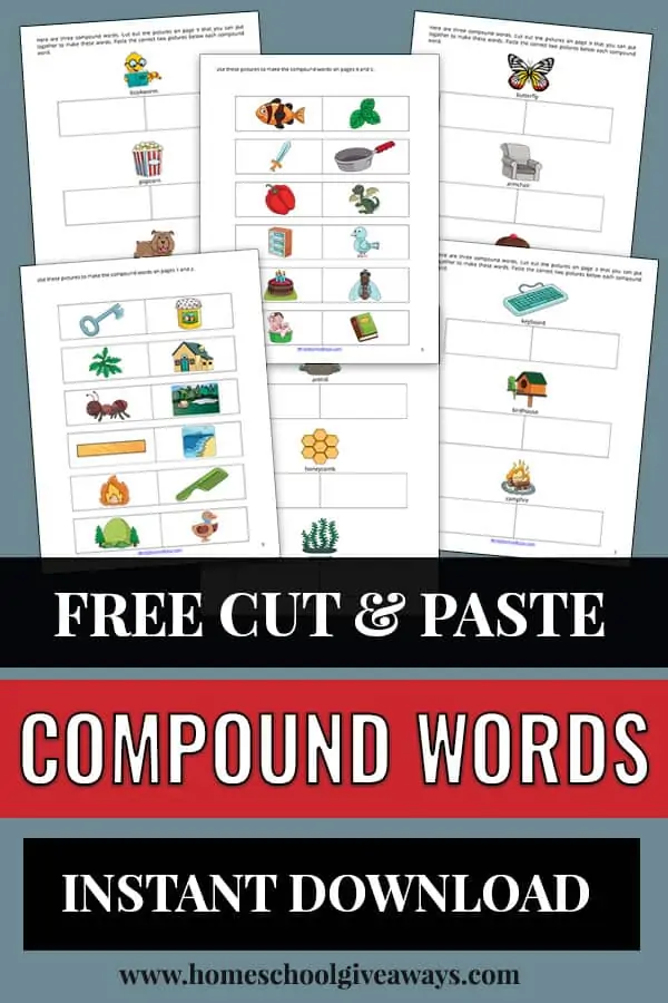 cut and paste compound word pages