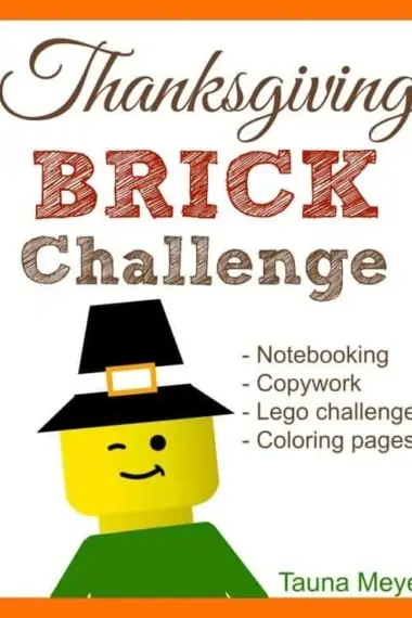 Thanksgiving Brick Challenge Notebooking Copywork Lego Challenges and Coloring Pages